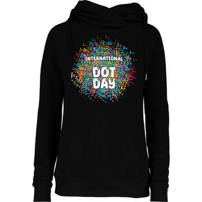 International Dot Day Womens Funnel Neck Pullover Hood