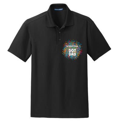 International Dot Day Dry Zone Grid Polo