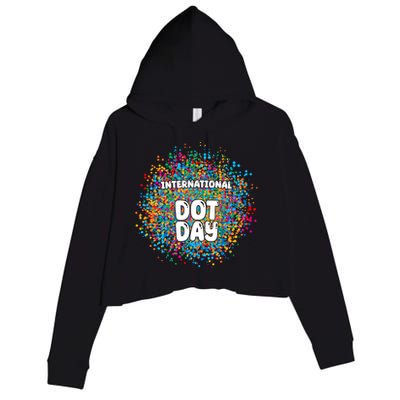 International Dot Day Crop Fleece Hoodie