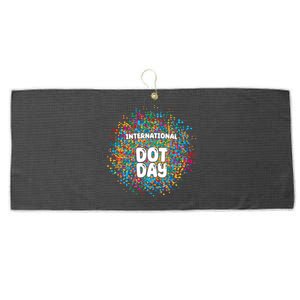 International Dot Day Large Microfiber Waffle Golf Towel