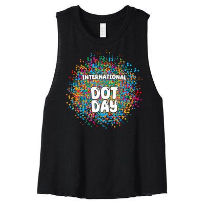 International Dot Day Women's Racerback Cropped Tank