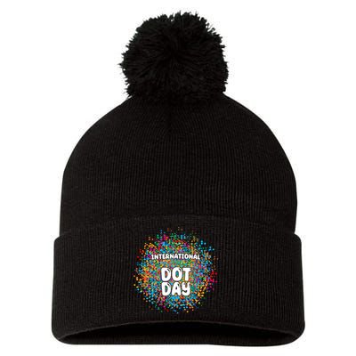 International Dot Day Pom Pom 12in Knit Beanie