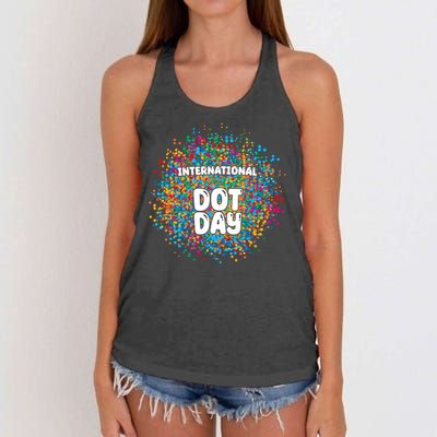 International Dot Day Women's Knotted Racerback Tank