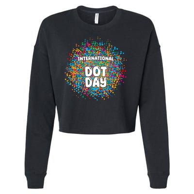 International Dot Day Cropped Pullover Crew