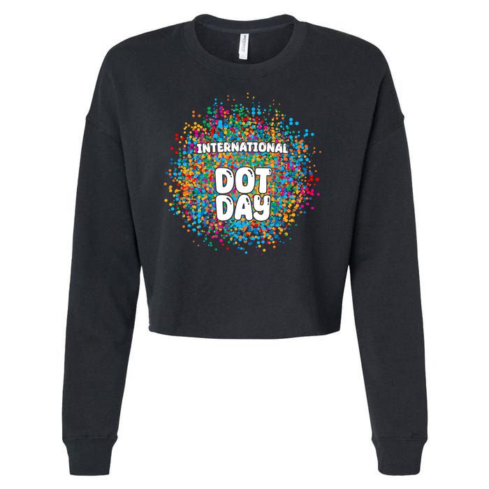 International Dot Day Cropped Pullover Crew