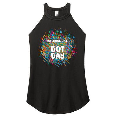 International Dot Day Women’s Perfect Tri Rocker Tank