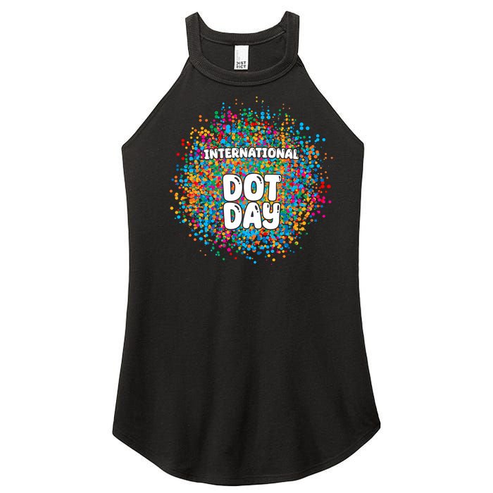 International Dot Day Women’s Perfect Tri Rocker Tank