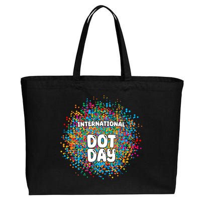 International Dot Day Cotton Canvas Jumbo Tote