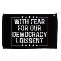 I Dissent Democracy In Danger Grommeted Golf Towel