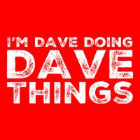 IM Dave Doing Dave Things Personalized Name Gifts Vintage Visor