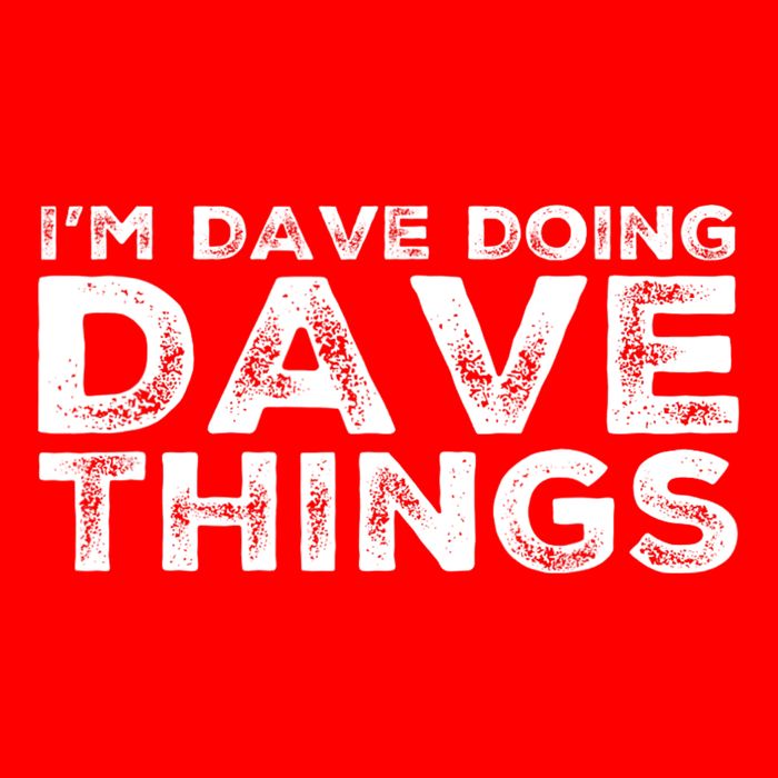 IM Dave Doing Dave Things Personalized Name Gifts Vintage Visor