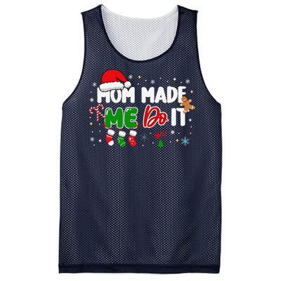 I DonT Do Matching Christmas Matching Mom Made Me Do It Mesh Reversible Basketball Jersey Tank