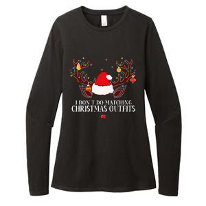 I Don't Do Matching Christmas Couples Xmas Womens CVC Long Sleeve Shirt