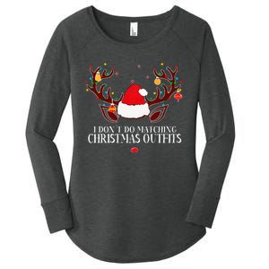 I Don't Do Matching Christmas Couples Xmas Women's Perfect Tri Tunic Long Sleeve Shirt