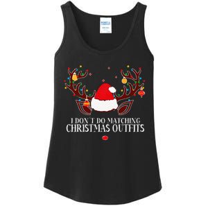 I Don't Do Matching Christmas Couples Xmas Ladies Essential Tank