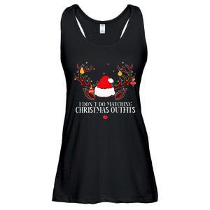 I Don't Do Matching Christmas Couples Xmas Ladies Essential Flowy Tank