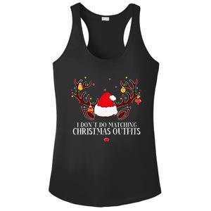 I Don't Do Matching Christmas Couples Xmas Ladies PosiCharge Competitor Racerback Tank