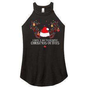 I Don't Do Matching Christmas Couples Xmas Women's Perfect Tri Rocker Tank