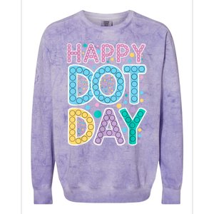 International Dot Day Happy Dot Day Dot Colorful Celebrate Colorblast Crewneck Sweatshirt