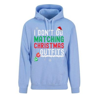 I Don't Do Matching Christmas Outfits Xmas Family Couples  Unisex Surf Hoodie