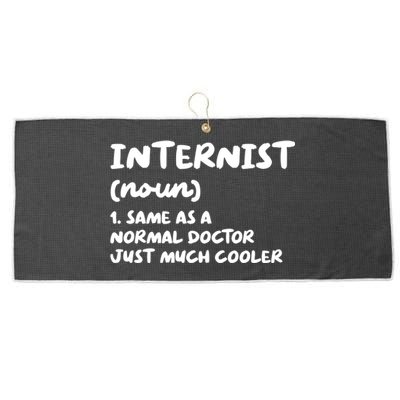 Internist Definition Doctor Internal Medicine Gift Large Microfiber Waffle Golf Towel