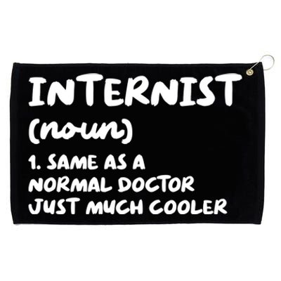 Internist Definition Doctor Internal Medicine Gift Grommeted Golf Towel