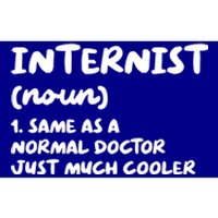 Internist Definition Doctor Internal Medicine Gift Bumper Sticker