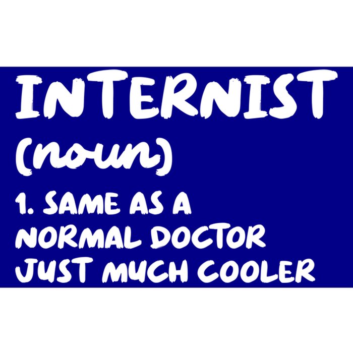 Internist Definition Doctor Internal Medicine Gift Bumper Sticker