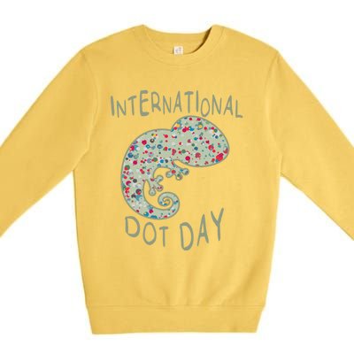 International Dot Day Funny Creative Colorful Dot Tween Cool Gift Premium Crewneck Sweatshirt