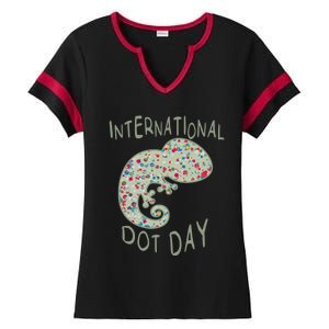 International Dot Day Funny Creative Colorful Dot Tween Cool Gift Ladies Halftime Notch Neck Tee