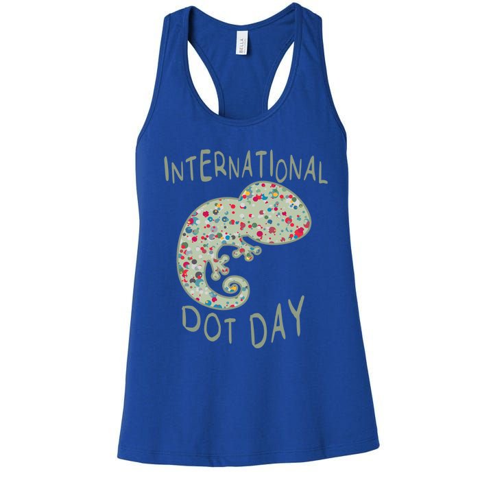 International Dot Day Funny Creative Colorful Dot Tween Cool Gift Women's Racerback Tank