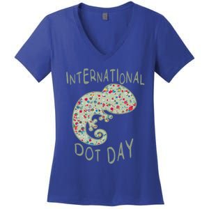 International Dot Day Funny Creative Colorful Dot Tween Cool Gift Women's V-Neck T-Shirt