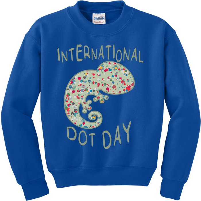 International Dot Day Funny Creative Colorful Dot Tween Cool Gift Kids Sweatshirt