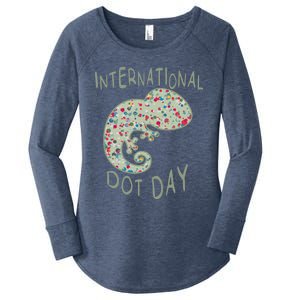 International Dot Day Funny Creative Colorful Dot Tween Cool Gift Women's Perfect Tri Tunic Long Sleeve Shirt