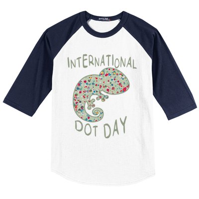 International Dot Day Funny Creative Colorful Dot Tween Cool Gift Baseball Sleeve Shirt