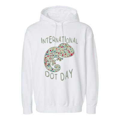 International Dot Day Funny Creative Colorful Dot Tween Cool Gift Garment-Dyed Fleece Hoodie