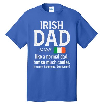 Irish Dad Definition Ireland St Patrick's Day Patriotic Fan Cool Gift Tall T-Shirt