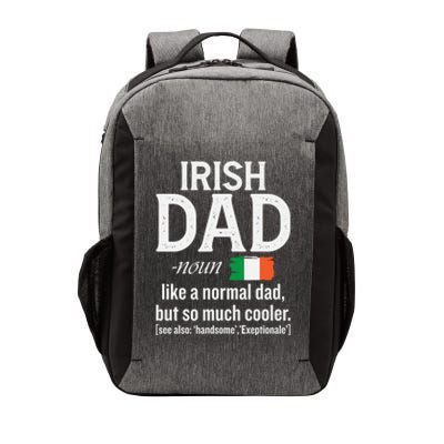 Irish Dad Definition Ireland St Patrick's Day Patriotic Fan Cool Gift Vector Backpack