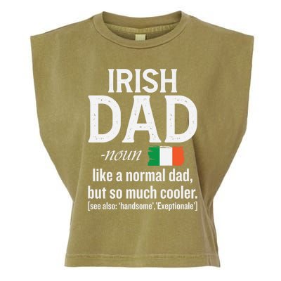 Irish Dad Definition Ireland St Patrick's Day Patriotic Fan Cool Gift Garment-Dyed Women's Muscle Tee