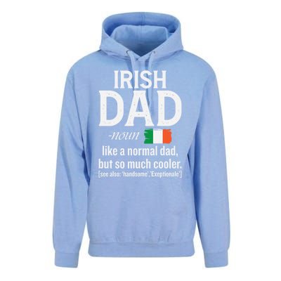 Irish Dad Definition Ireland St Patrick's Day Patriotic Fan Cool Gift Unisex Surf Hoodie