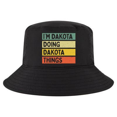 IM Dakota Doing Dakota Things Funny Personalized Quote Cool Comfort Performance Bucket Hat