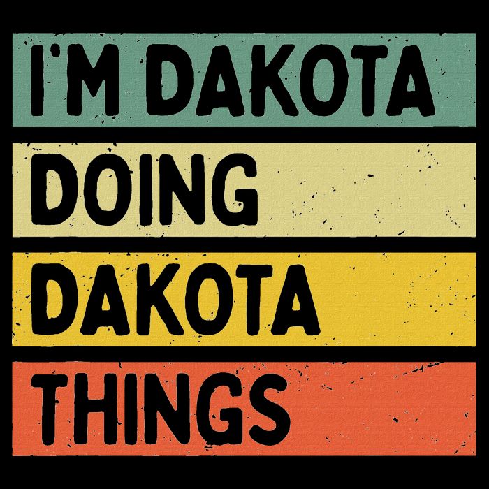 IM Dakota Doing Dakota Things Funny Personalized Quote Impact Tech Backpack