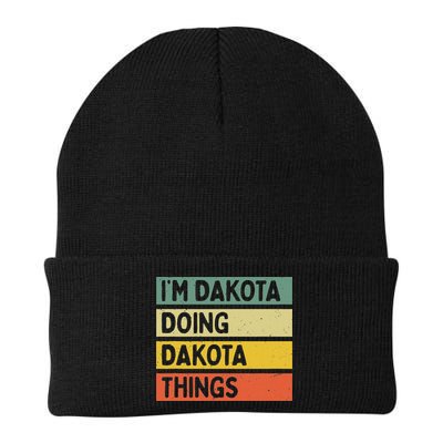 IM Dakota Doing Dakota Things Funny Personalized Quote Beanie