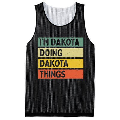 IM Dakota Doing Dakota Things Funny Personalized Quote Mesh Reversible Basketball Jersey Tank