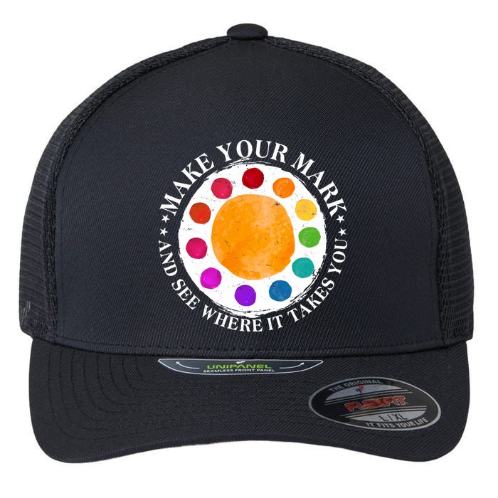 International Dot Day Make Your Mark And See Where It Takes You Flexfit Unipanel Trucker Cap