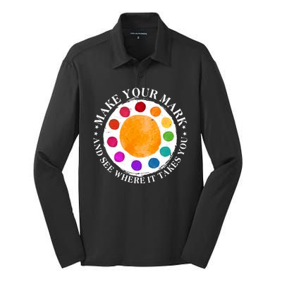 International Dot Day Make Your Mark And See Where It Takes You Silk Touch Performance Long Sleeve Polo