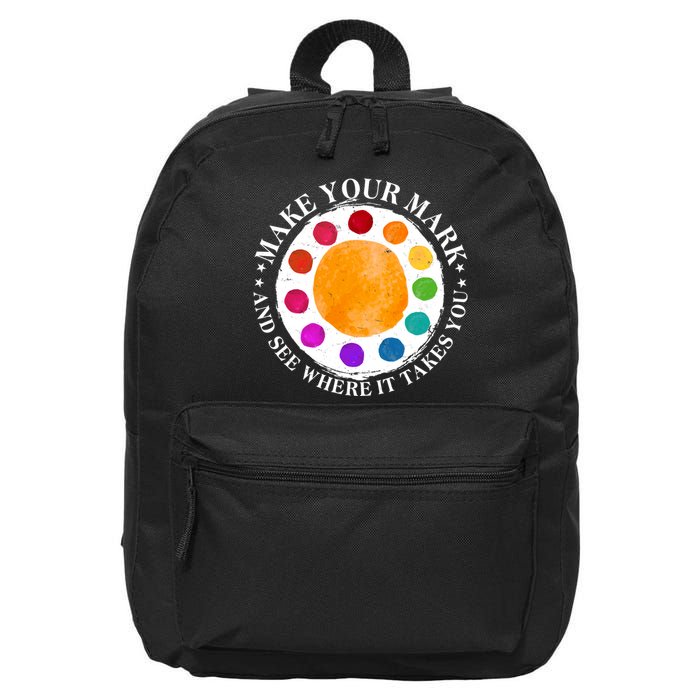 International Dot Day Make Your Mark And See Where It Takes You 16 in Basic Backpack