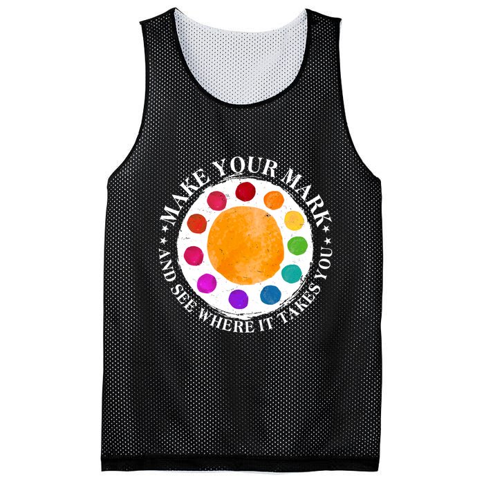 International Dot Day Make Your Mark And See Where It Takes You Mesh Reversible Basketball Jersey Tank