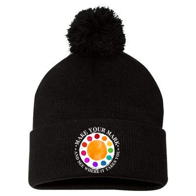 International Dot Day Make Your Mark And See Where It Takes You Pom Pom 12in Knit Beanie