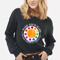 International Dot Day Make Your Mark And See Where It Takes You Cropped Pullover Crew